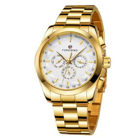Годинник Fo2rsining 6917 Gold-White