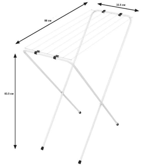 Сушарка для білизни підлогова Casa Si Eco 6 White (CS96014X16) | Зображення 1
