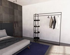 Гардеробна шафа з полицями дизайнерська MG Round Shelf 2000 мм