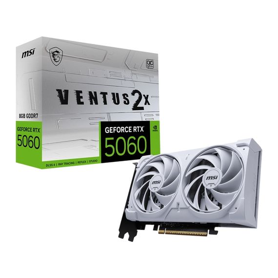Відеокарта MSI GeForce RTX5060 8Gb VENTUS 2X OC WHITE (RTX 5060 8G VENTUS 2X OC WHITE) | Зображення 4