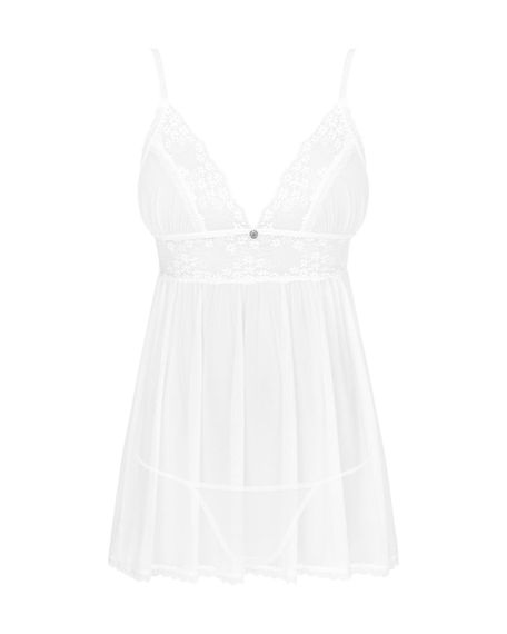 Пеньюар і трусики Obsessive Heavenlly babydoll & thong XS/S | Зображення 2