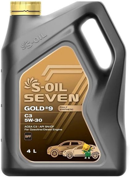 Моторна олива S-OIL 7 GOLD #9 C3 5W-30 4л.