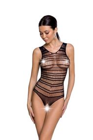 Бодістокінг з доступом та вирізом на спинці Passion BS086, Чорний, One Size, ONE SIZE