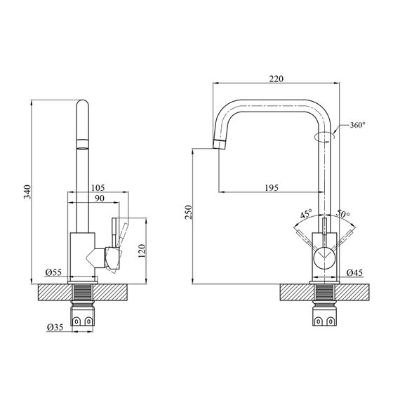 Змішувач для кухні Agua Acero-INOX037 (CV023286) | Зображення 8