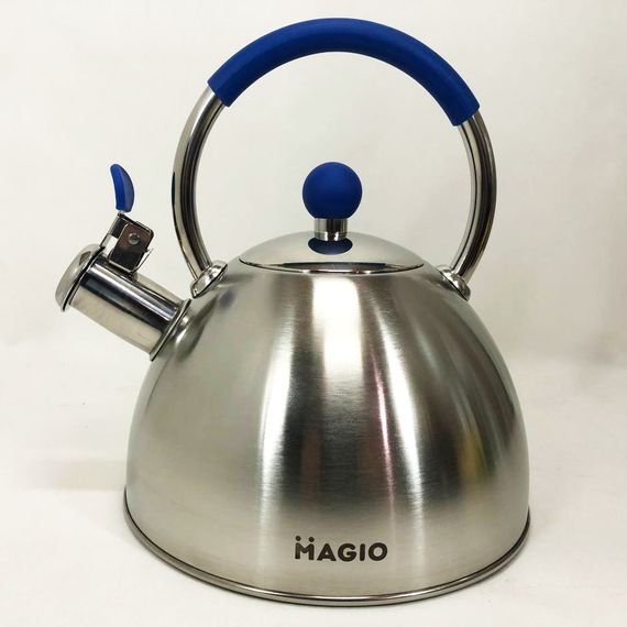 Чайник зі свистком Magio MG-1190 2.5 л, гарний чайник зі свистком, металевий чайник з нержавіючої сталі | Зображення 5