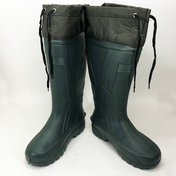 Чоботи якісні утеплені гумові високі. Розмір 42, Гумова рибальське взуття, Чоловічі чоботи | Зображення 3