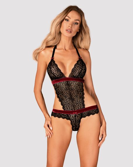 Боди Obsessive Rossita Черное L/XL | Зображення 4