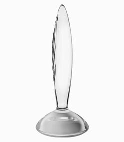 Скляна анальна пробка Satisfyer Sparkling Crystal прозора Sex Aura