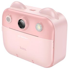 Дитяча фотокамера з моментальним друком Hoco DV204 Dual-camera Pink
