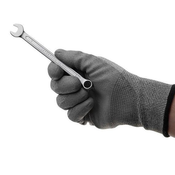 Ключ комбінований 9 мм, STORM, Cr-V, покриття сатин-хром INTERTOOL XT-1009 | Зображення 3