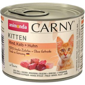 Вологий корм для кошенят Animonda Carny Kitten яловичина та телятина і курка 200 г (4017721836999)