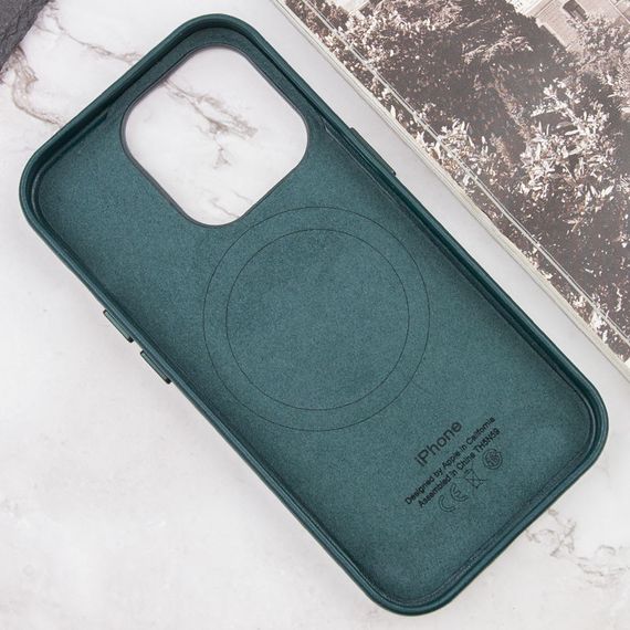 Шкіряний чохол Leather Case (AAA) with MagSafe and Animation для Apple iPhone 14 Pro (6.1") | Зображення 6