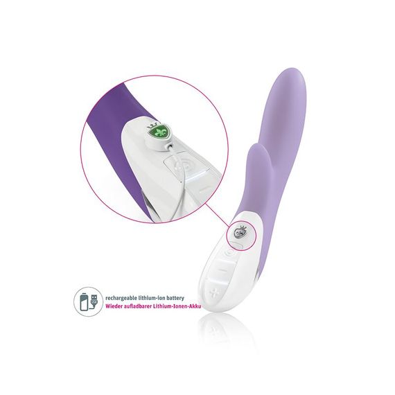 Вібратор-кролик Mystim Danny Divido Purple з глибокою вібрацією, 2 мотори | Зображення 5