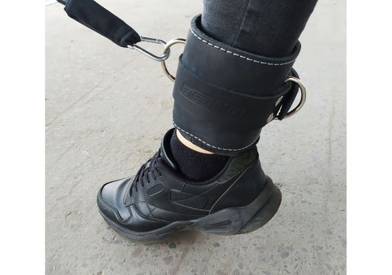 Манжета EasyFit F10 для тяги на тренажері (шкіра) (EF-LGSTR-F10) | Зображення 4