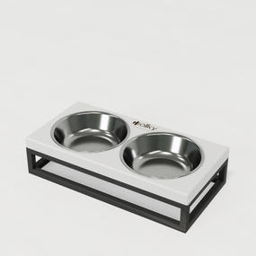 Миски на подставке для маленьких собак и котов Hollky Base XS (2 × 0,25 л) BXS-28145-GRWH