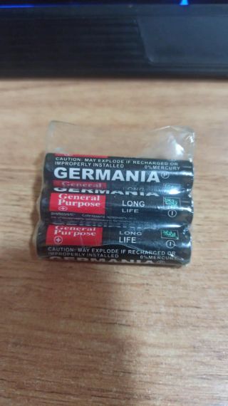 Батарейки  пальчикові GERMANIA тип АА 1шт | Зображення 1