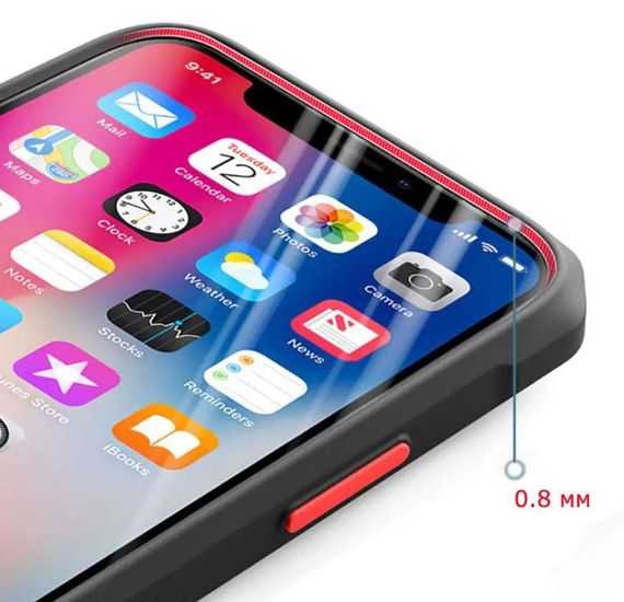 Протиударний бампер чохол Primolux Refraction Case для смартфона Apple iPhone 13 Pro - Black | Зображення 1
