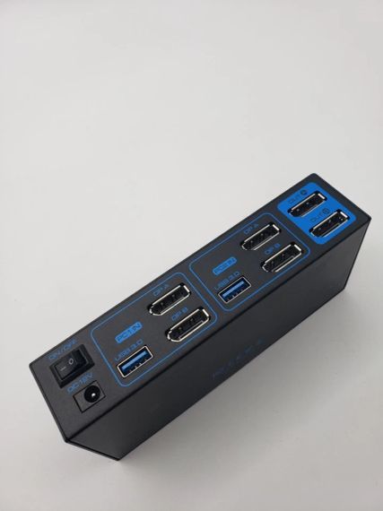 VP-SW223 4K HDMI KVM-перемикач 2x2, два монітори та порти | Зображення 3