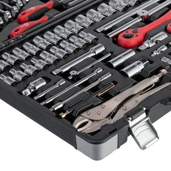 Професійний набір інструментів 1/4", 1/2", 101 од., Cr-V INTERTOOL ET-7101 | Зображення 4