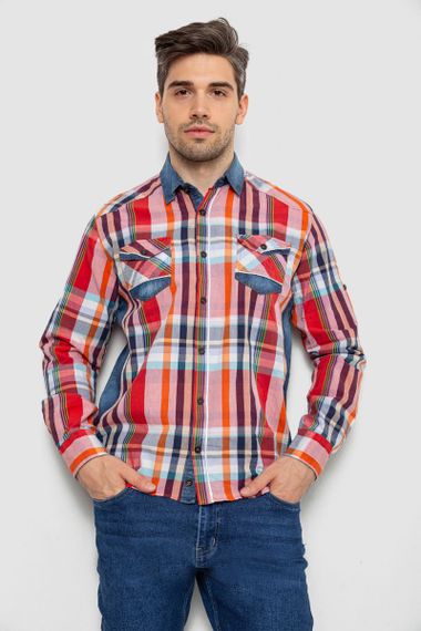 Рубашка мужская с длинным рукавом 214R755, цвет Разноцвет