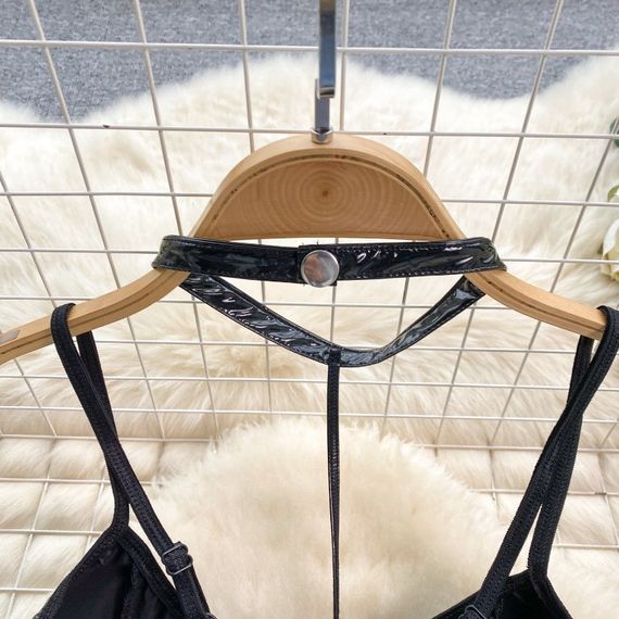 Лаковый боди с поводком "Subordination", размер M sexstyle | Зображення 4