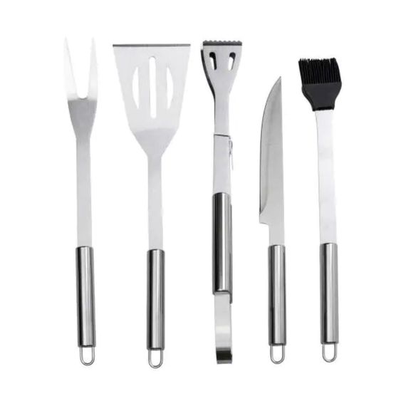 Набір аксесуарів для барбекю, мангала, гриля 5 предметів 40х10х5 см мангальне приладдя HP-20-72 | Зображення 2