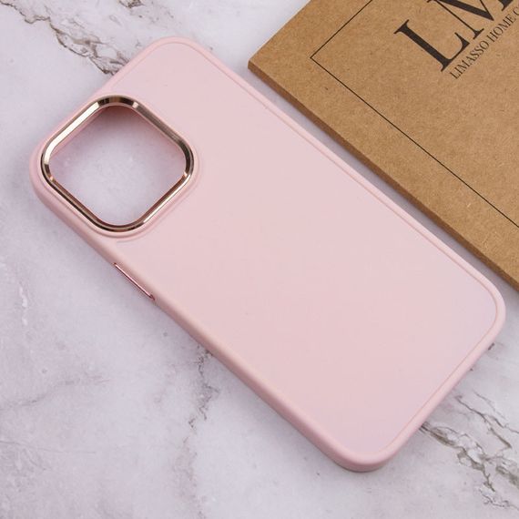 TPU чохол Bonbon Metal Style для Apple iPhone 13 Pro (6.1") Силікон, Рожевий/Light pink | Зображення 3