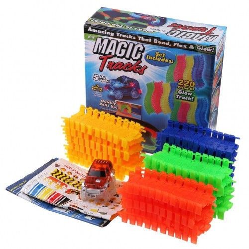 Дитяча автомобільна гоночна траса Magic Tracks, 220 деталей ∙ Конструктор - автотрек Гнучка іграшкова дорога | Зображення 1