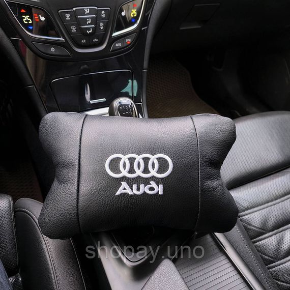 Подушки-подголовники для салона автомобиля Audi, Подушка для машины под шею, Подарок подушка дорожная KW-91 | Зображення 1