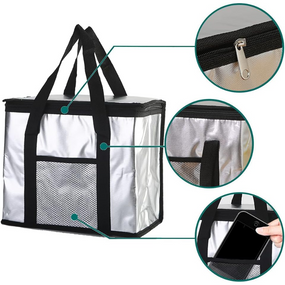 Термосумка для транспортування продуктів 25 л, сумка холодильник для зберігання холодних і гарячих продуктів і напоїв