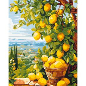 Картина по номерам "Лимонное дерево" LW3490, 40х50 см