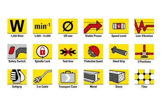 Кутова шліфмашина Trotec PAGS 10-125 + кейс (4440000005) | Зображення 9