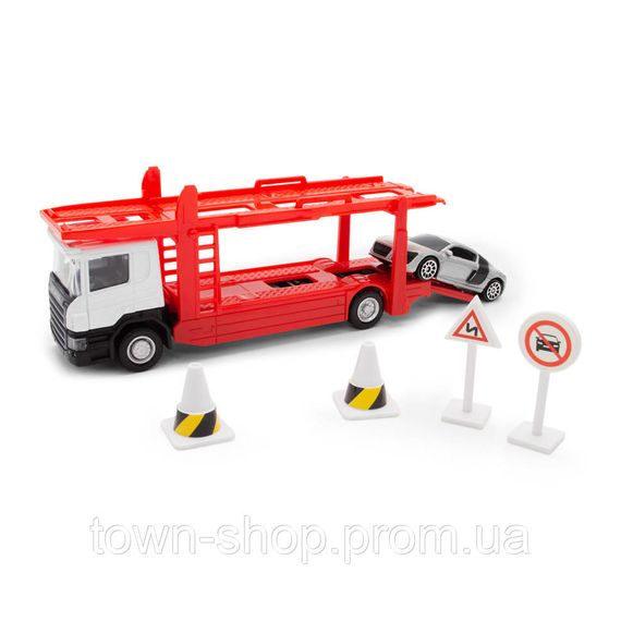 Игровой набор автомоделей "Автоперевозчик Sсania" 250430U масштаб 1:64 | Зображення 1