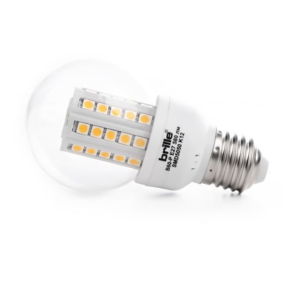 Лампа светодиодная LED 5W E27 WW B60-P 220V | Зображення 1