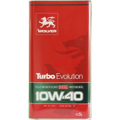 Моторное масло Wolver Turbo Evolution 10W-40 5л (4260360944420)