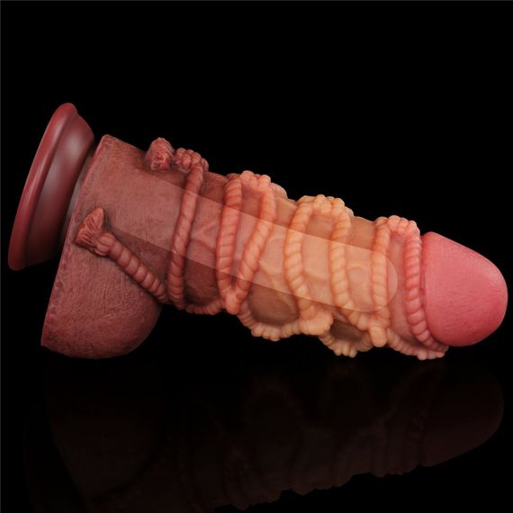 Фалоiмiтатор значного розмiру 9.5''DUAL LAYERED PLATINUM SILICONE Sex Aura | Зображення 3