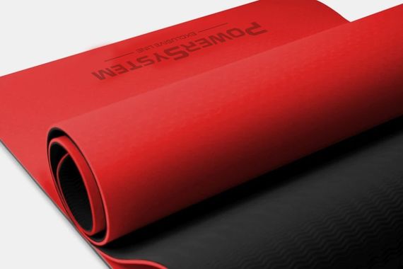 Килимок для йоги та фітнесу Power System PS-4060 TPE Yoga Mat Premium  Red (183х61х0.6) | Зображення 2