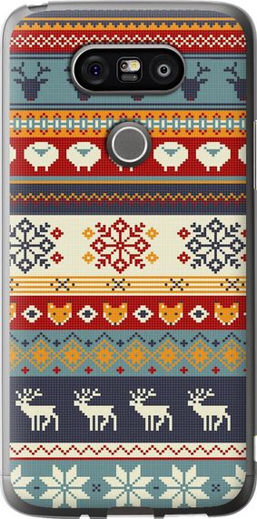 Чехол на LG G5 H860 Рождественский орнамент "3303u-348-17620"