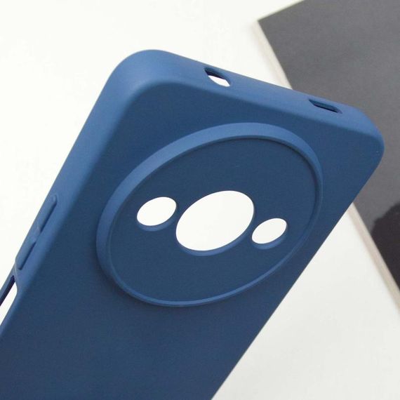 Чохол TPU GETMAN Liquid Silk Full Camera для Xiaomi Redmi A3 Синій / Navy Blue | Зображення 3