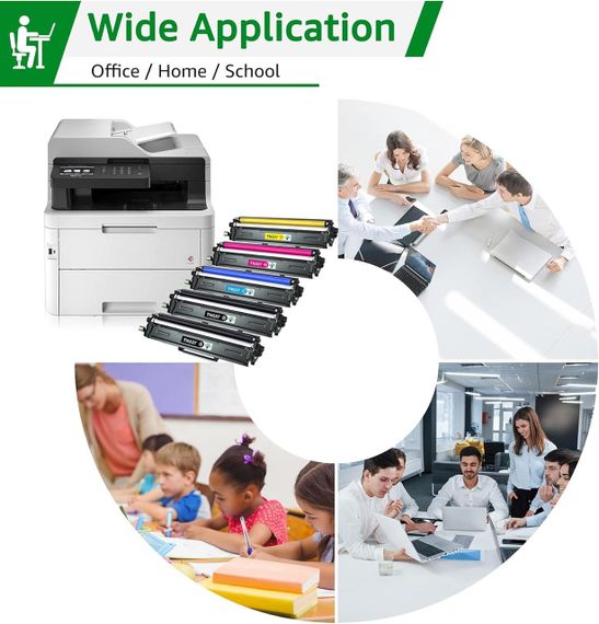 Тонер картридж TN227 TN223, Тонер картридж, комплект 4 шт., для Brother TN-227 TN227BK TN223 TN-223 | Зображення 3