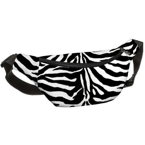 Сумка на пояс бананка Bumbag Зебра 27x16 см (BB_19A004_BL)