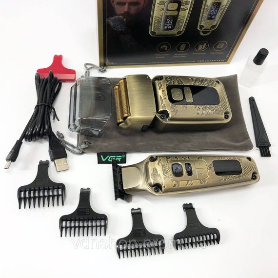 Машинка для стрижки волос прочная VGR V-641, Машинка для разных стрижек аккумуляторная NU-99 | Зображення 4