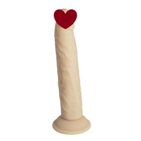 Фалоімітатор Naked Addiction — 9″ Silicone Dual Density Bendable Dildo Vanilla, віброкуля в подаруно Sex Aura