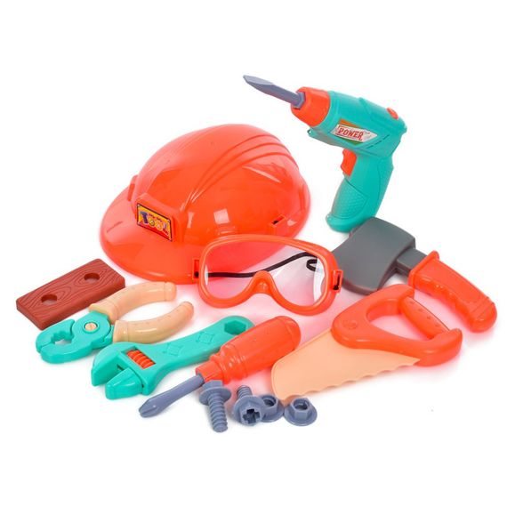 Игровой набор инструментов "Tool Set" H3006-3 шуруповерт, очки, каска