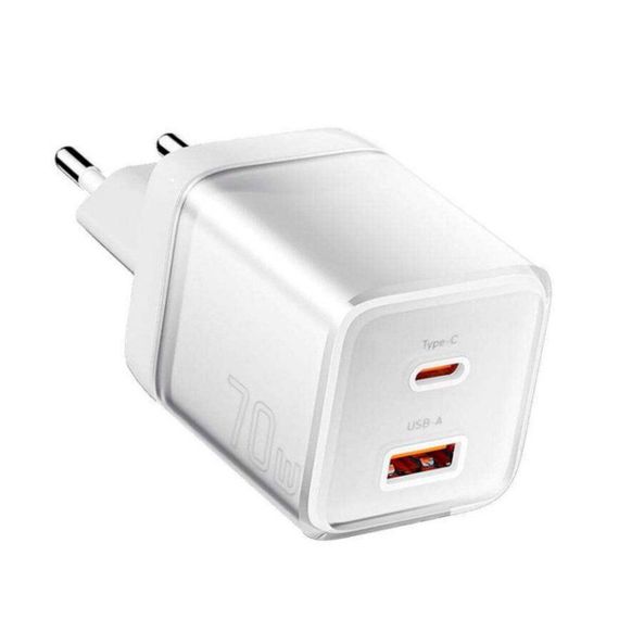 Мережевий зарядний пристрій ESSAGER EZCT70 Gan 1USB 1T-C 70W white | Зображення 6