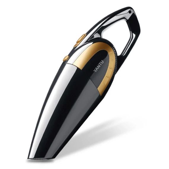 Автомобільний пилосос YANTU E03 Black + Gold 80 Вт НЕРА фільтр | Зображення 1