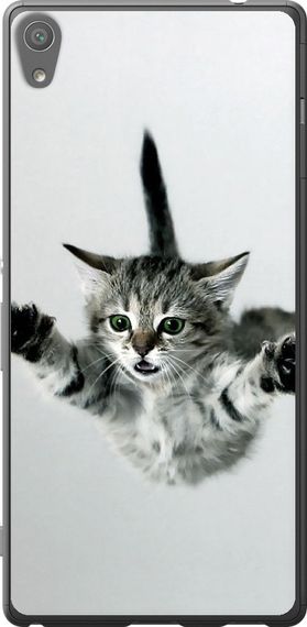 Чехол на Sony Xperia XA Ultra Dual F3212 Летящий котёнок "2322u-391-17620"