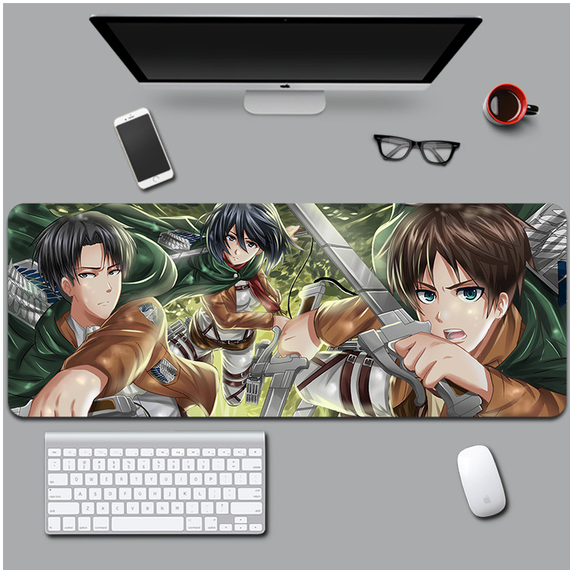 Ігрова поверхня для мишки з Аніме принтом "Атака Титанів / Attack on Titan" 800*300*3 мм 0604