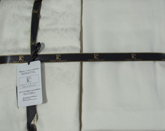 Постільна білизна First Choice Jacquard Satin 200x220 Lamone Cream | Зображення 2