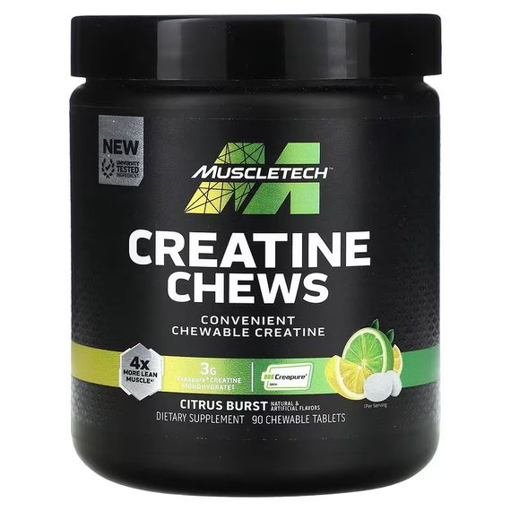 Креатин MuscleTech Creatine Chews 90 Chewable Tablets (Citrus Burst)
